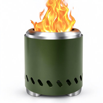 Round Wood Burning Outdoor Fireplace