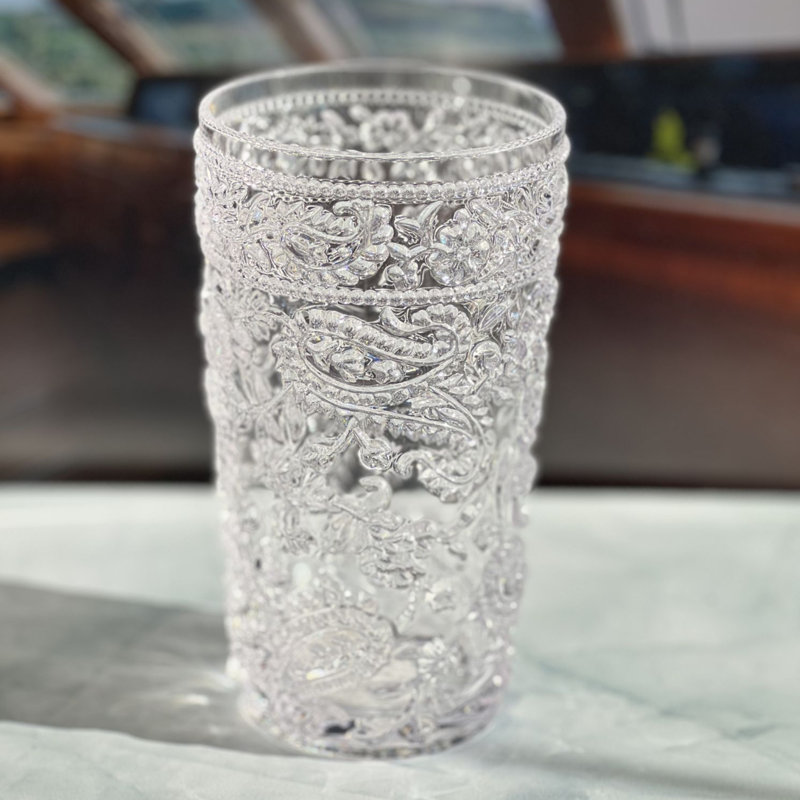 Ensemble de 4 verres à cocktail en acrylique à motif cachemire, verres à boire en plastique, verres à cocktail sans BPA, ensemble de verres, verres à eau