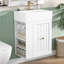 Meuble-lavabo mural avec lavabo et tablette latérale-1405692134