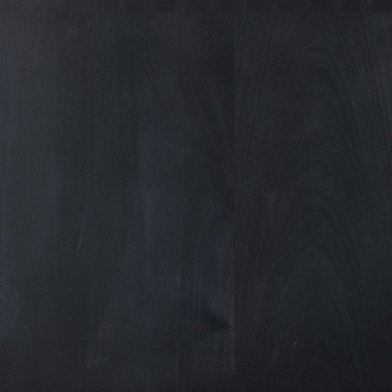 Isador Solid Wood Media Console, Black Wash Poplar