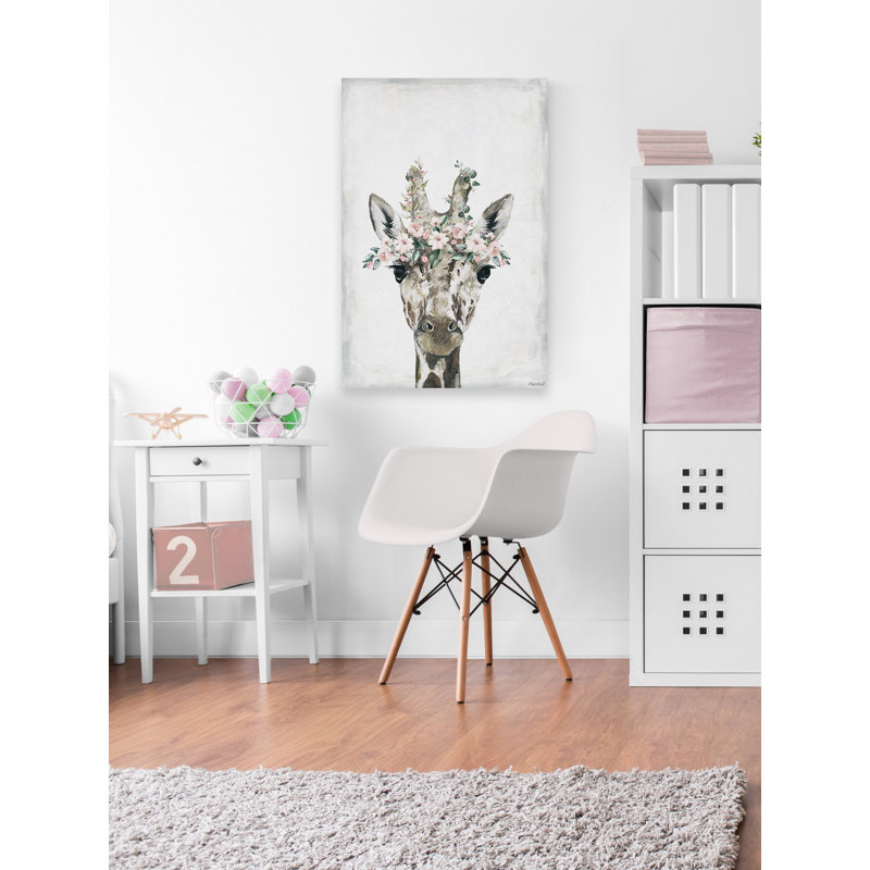 «Lovely Giraffe», reproduction sur toile tendue, H 60 po x l 40po x P 1,5 po
