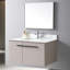 Plateau de meuble-lavabo de 37 po en pierre frittée dorée, avec lavabo rectangulaire en céramique et trou de robinet - surface en pierre de sélection élégante, style moderne encastré