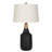 30" Table Lamp, Black/ Wood (Set of 2)