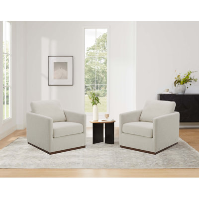 Fauteuil pivotant rembourré Bobbi