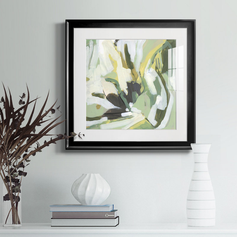 «Electric Lichen III», reproduction encadrée de qualité supérieure - prête à être accrochée, H 30,5 po x l 30,5 po x P 1,5 po
