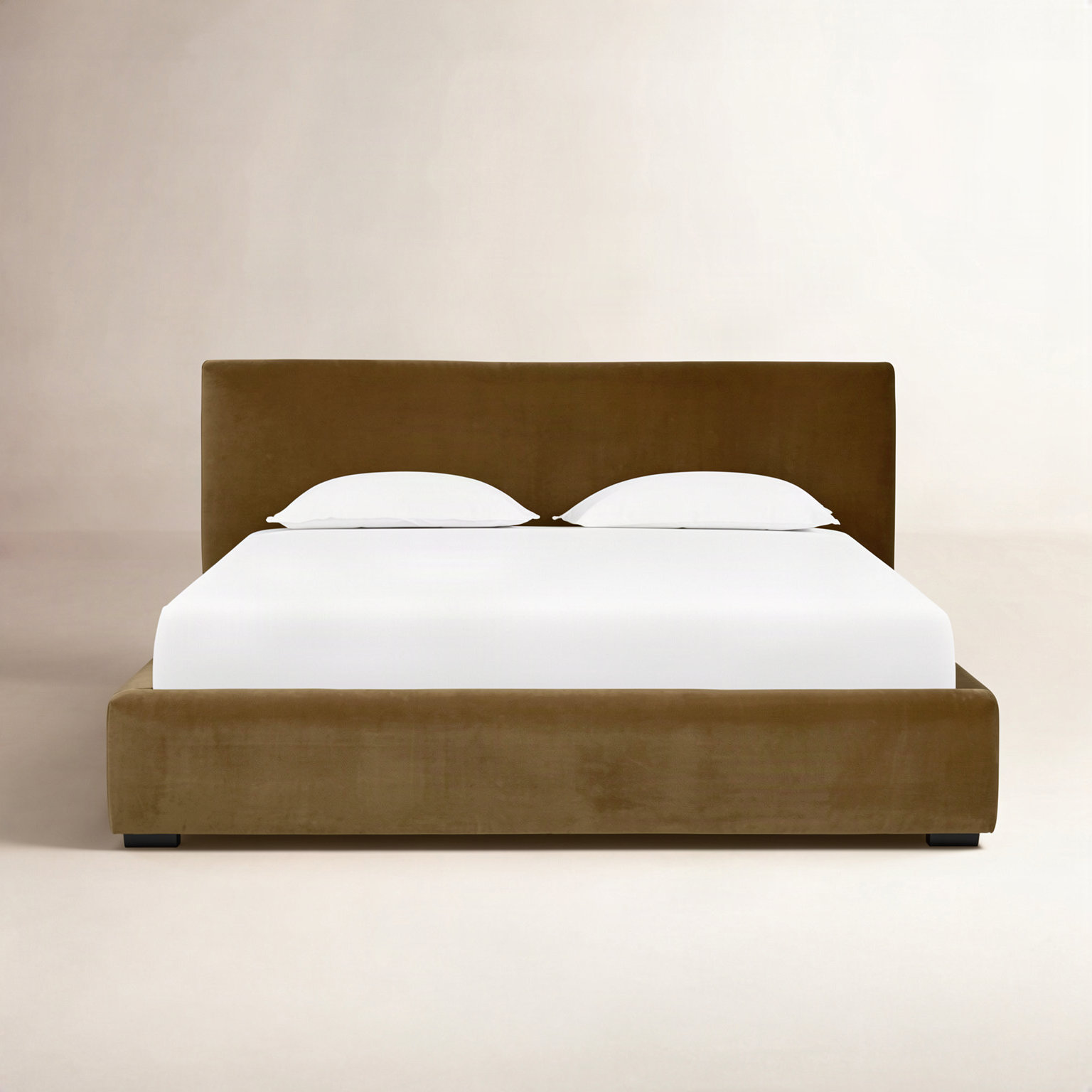 Azar Upholstered Bed, King, Surrey Ochre