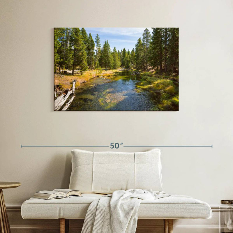 Alvord Yellowstone River Pines, 26" H x 39" W