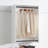 Devi White Wall Mounted Wood Closet System-2032314408