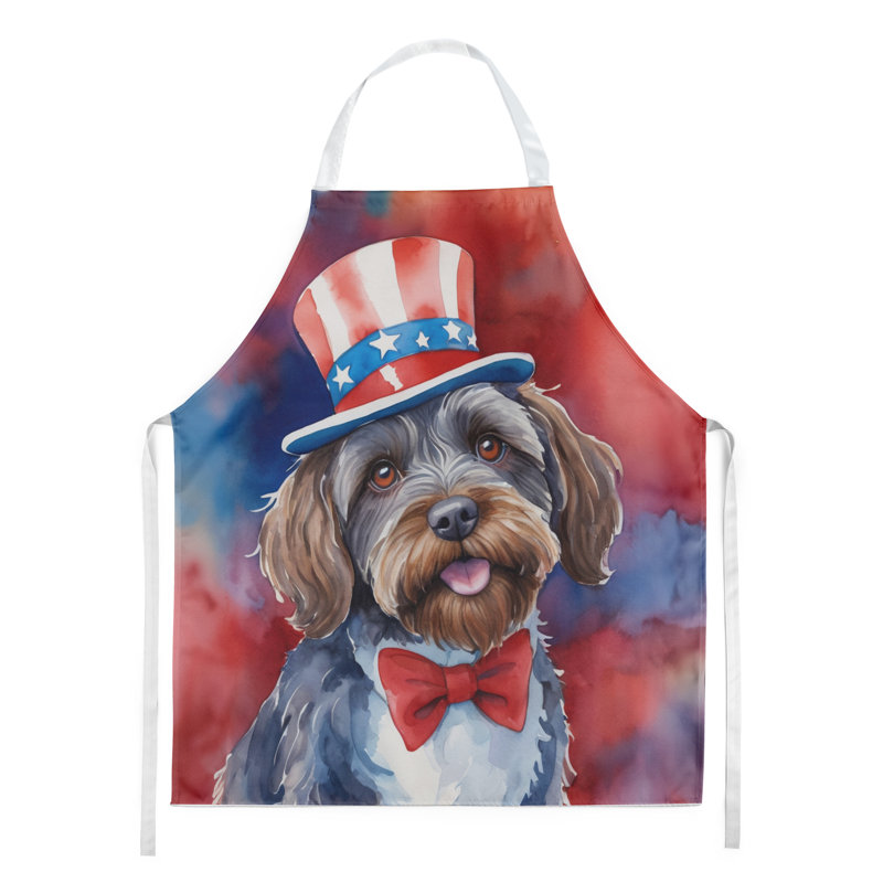 Patriotic American Apron, Wirehaired Pointing Griffon