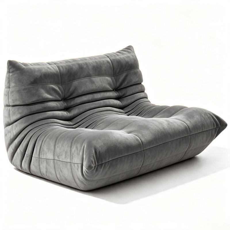 Fauteuil à billes Boneless - Causeuse sans accoudoirs - Revêtement en velours doux néerlandais - Design amusant pour le salon