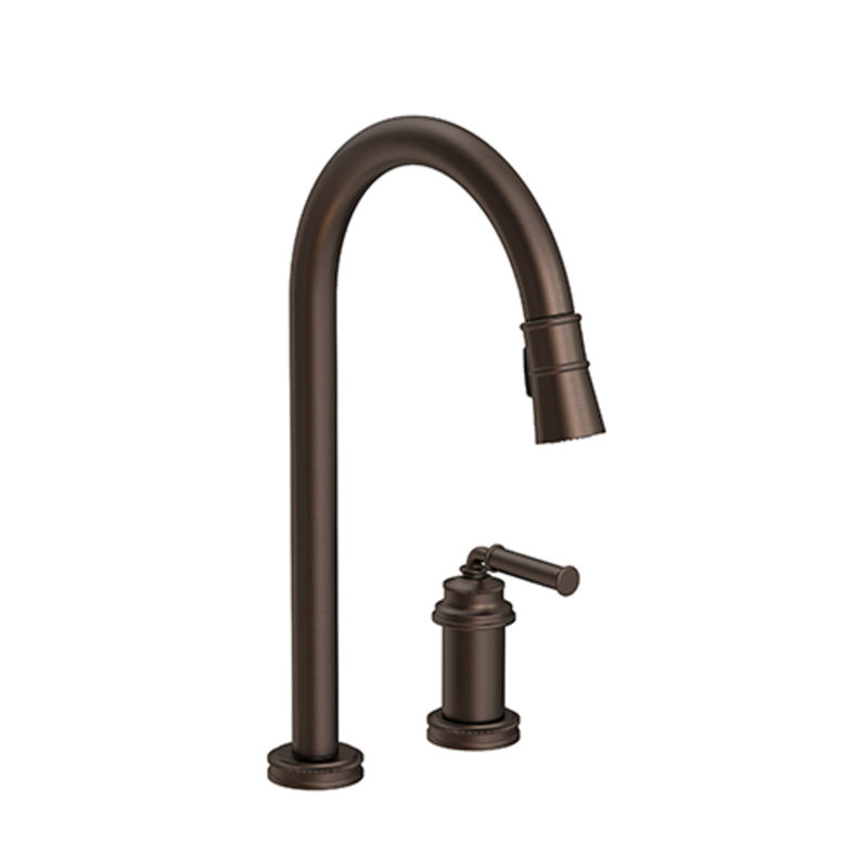 Taft Single Handle Pull Down Kitchen Faucet, Bronze