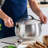 BergHOFF Belly Tri-Ply 18/10 Stainless Steel 9.5" Stockpot 7qt. with Lid, Smokey Black-136185363