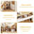 Makeup Vanity Desk With 3 Adjustable Lighted Mirror With Solid Wood Table Feet , Dressing Table Set With 4 Drawers And 3 Open Shelves  For Small Space Bedroom