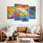 Abstract Brain On Canvas 4 Pieces Set-238063159