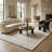 Rug Branch Kiva 4' x 6' (3'11" x 5'7") Beige/Cream Chevron Indoor Area Rug, Modern, Medium Pile, Stain-Resistant Carpet - Living Room, Bedroom, Dining Room, and Kitchen-1010370160