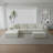Convertible Modular Sectional Sofa Set Popular Microfiber Fabric Compression Sofa