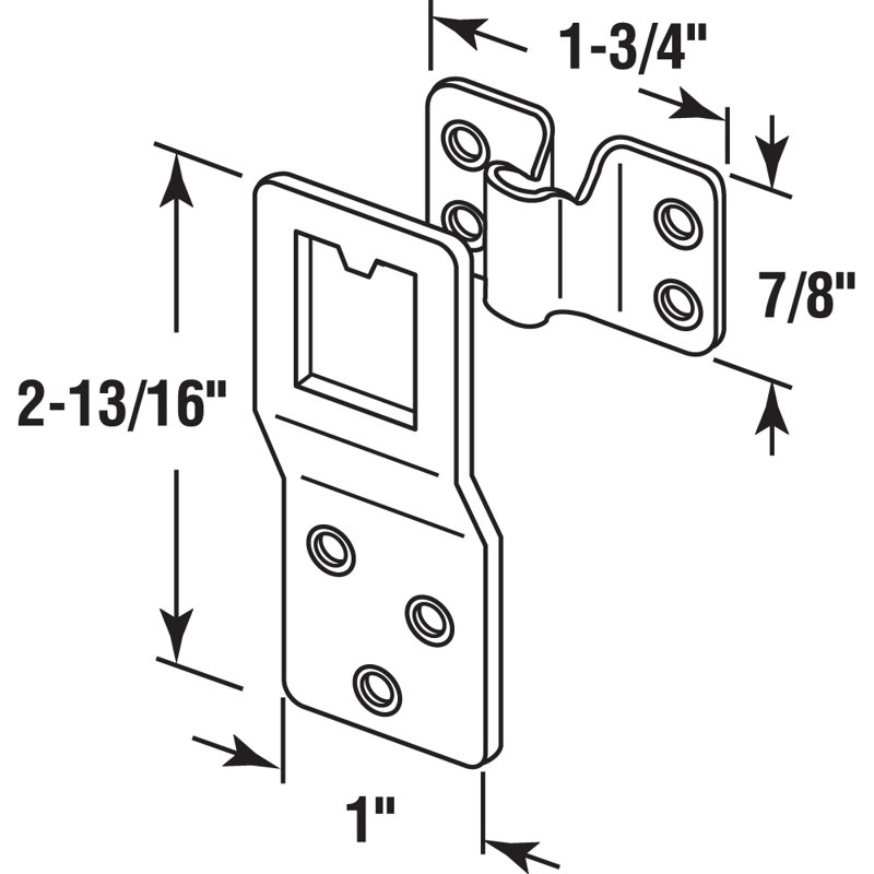 Prime-Line Steel Top-Mount 2 Piece Screen Hanger Set