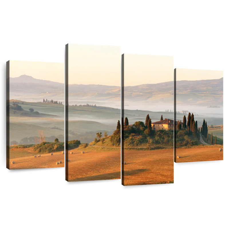 Alvord Tuscany Farmhouse, H 42 po x l 68 po
