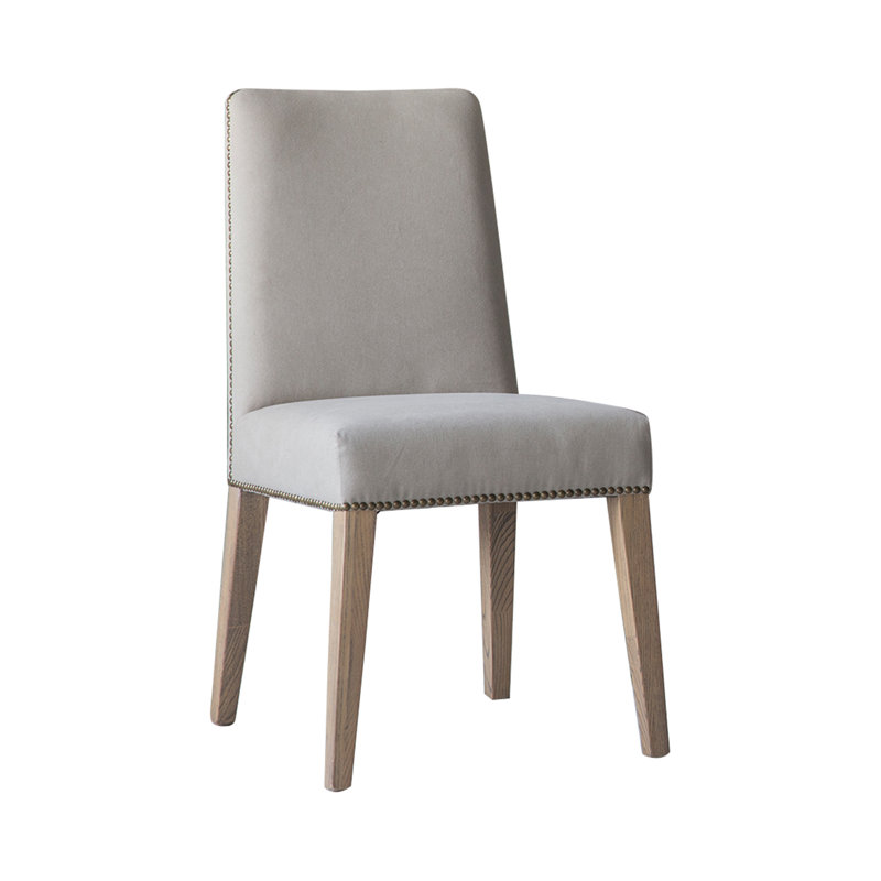 Davila Upholstered Dining Chair, Linen Natural