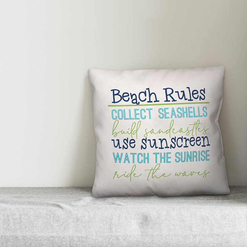  Coussin intérieur / extérieur Beach Rules