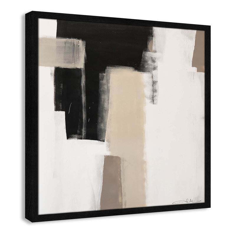 Earth Scapes I-A Print by Casa Fine Arts, Black Slim Framed, 23.5" H x 23.5" W x 1.25" D
