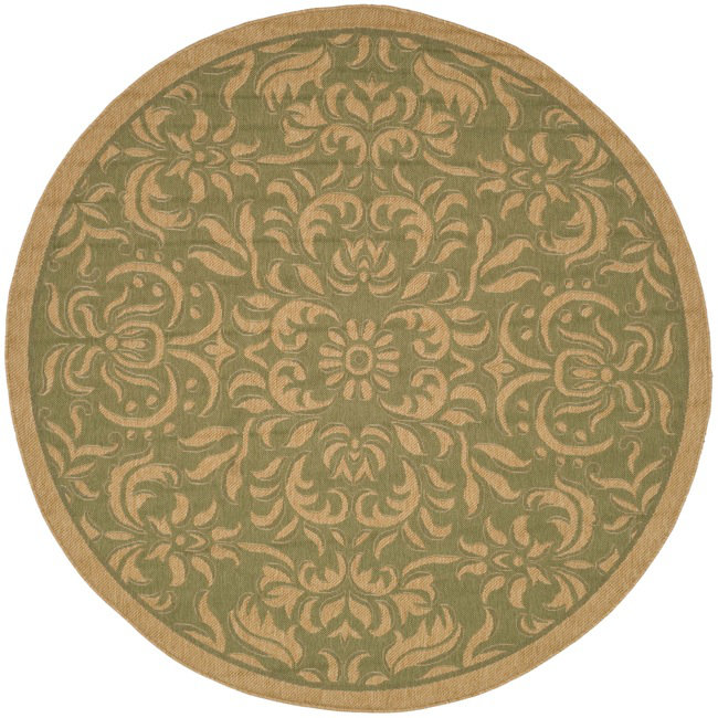 Pharrell Performance Oriental Rug, Round 6'7"