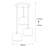 Scandinavian Style Chandelier, White Iron Body, 15.7 in Diameter x 43.7 in Height | Adjustable Height, 3 x E27 Max 40W Sockets | Elegant & Modern Lighting Fixture for Living Room, Dining Room & Entryway-945602922