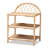 Redell Modern Bohemian Rattan 3-Tier Display Shelf