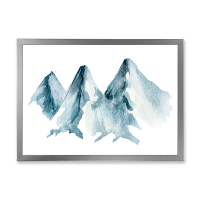 «Blue High Mountain Range II», reproduction sur toile