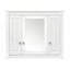 Armoire de salle de bain avec miroir, armoire à pharmacie murale avec 4 tablettes, rangement pour porte de toilette en miroir-11461264