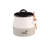 Salt Cellar With Lid And Spoon (10 Oz) - Handmade Salt Keeper W/Wooden Spoon - Ceramic Salt Container With Lid - Stylish Salt Storage Container