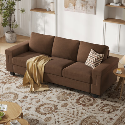 Dereon Square Arm Polyester Sofa