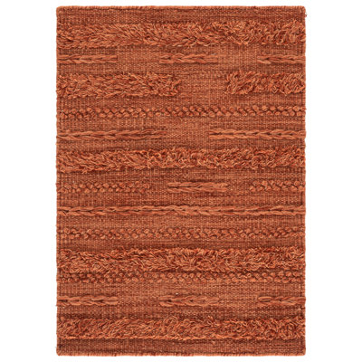 Hartzler Hand-Woven Flatweave Wool/Cotton Rust/Orange Area Rug