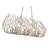 Bask Crystal Linear Pendant - 48"W - Gold Dust