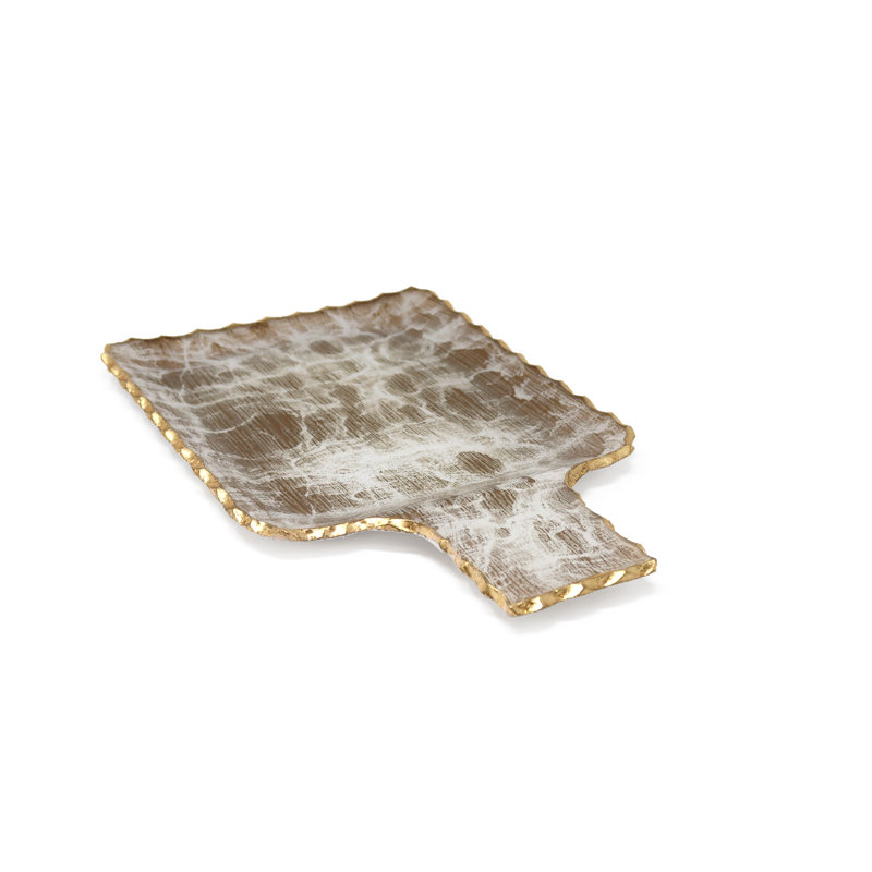 Ferncliff Glass Tray, 1" H x 13" W x 8" D