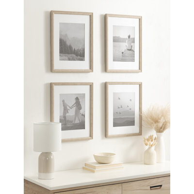 Wickson 4 Piece  Beveled Plastic Single Picture Frame