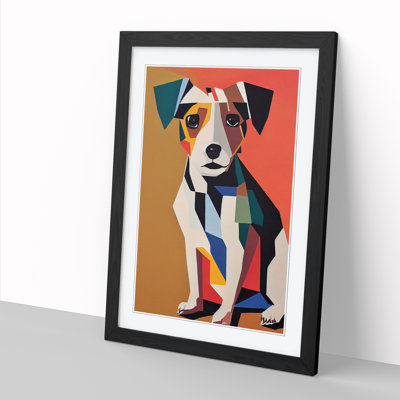 Dasaki Jack Russell Terrier Geometric Vol.2 - Single Picture Frame Print