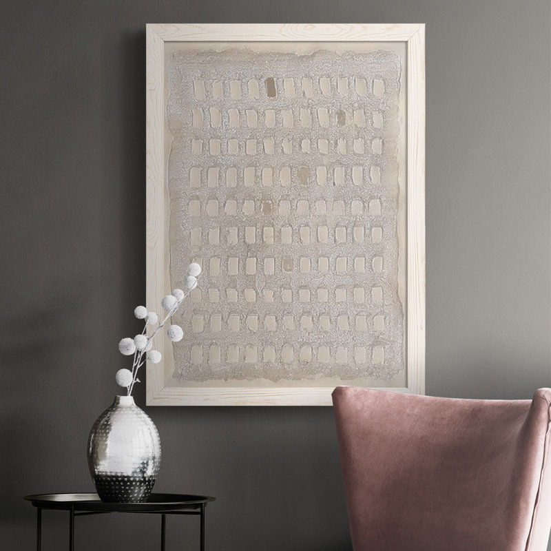 Pearl Punch Card I, reproduction d'art sur toile, Blanc, H 43,5 po x l 31,5 po x P 1 po