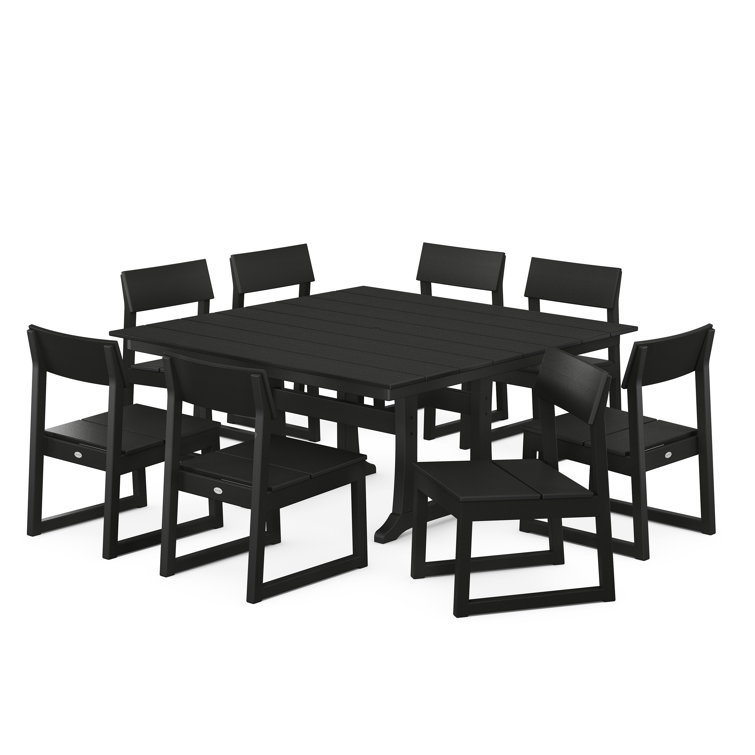 Edge Rectangular 8 - Person 59.5'' Long Dining Set
