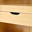 Grand garde-manger de style campagnard de 72 po - 8 tablettes à porte, conception courbée, 3 tablettes réglables, tiroir caché, naturel-1869622213
