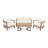 Trevohn Acacia 5 - Person Patio Conversation Sets with Cushions