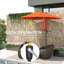 200cm Market Parasol