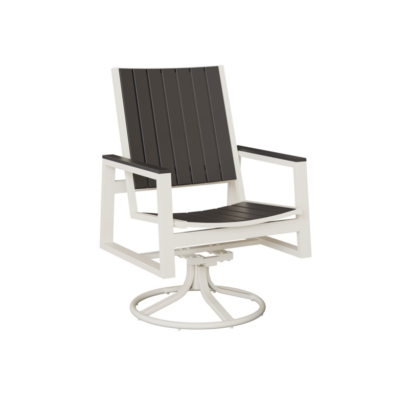 Chaise berçante berçante pivotante Berlin Gardens Vida, Gris fumée