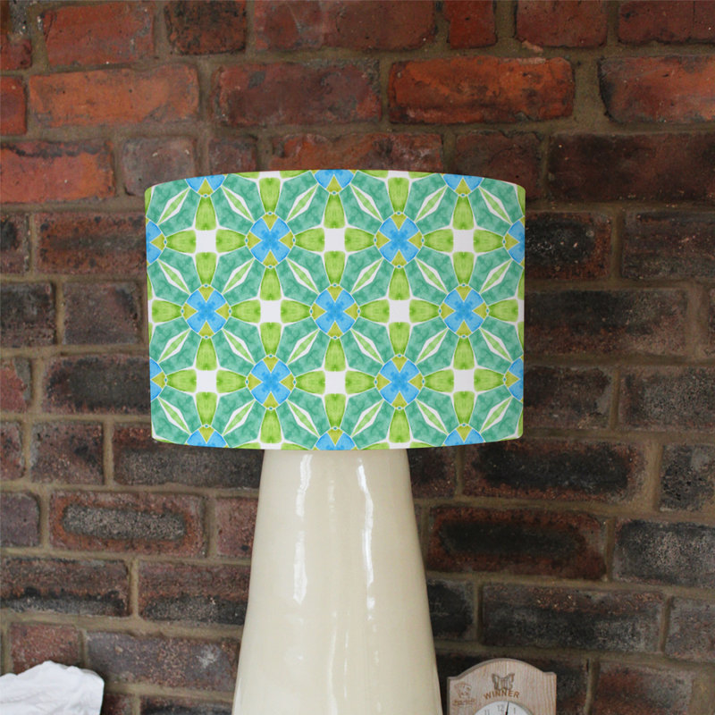 Cotton Drum Lamp Shade ( Uno ), 22cm H x 25cm W x 25cm D