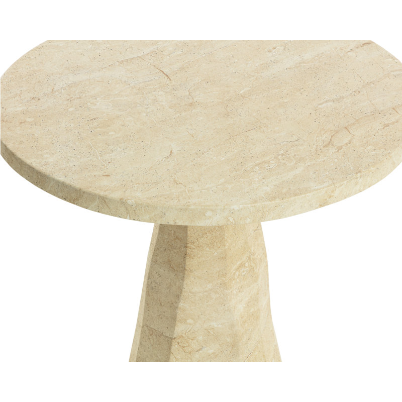 Kliff Outdoor Round Bistro Table, Taupe