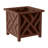 Calista 15.5" Lattice Design Planter Box - 16.5” Tall Square Decorative Outdoor Flower or Plant Pot-501048194-471666564
