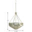 Luminaire suspendu géométrique 4 lumières Yerba