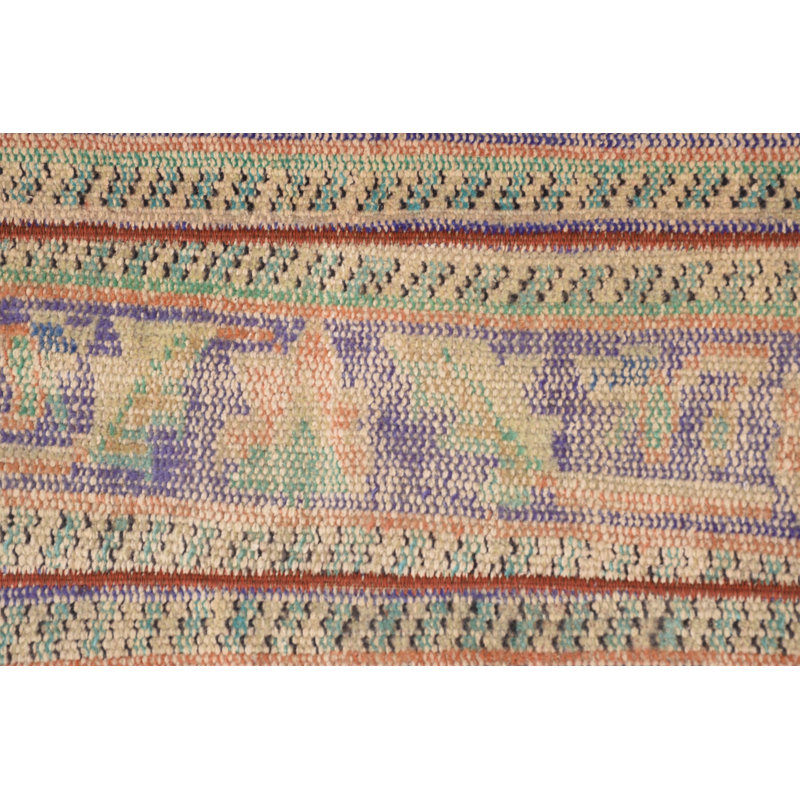Tapis tissé à plat, tapis orange, tapis turcs, tapis rétro, petit tapis 2 x 2,8 pi, tapis de chambre à coucher