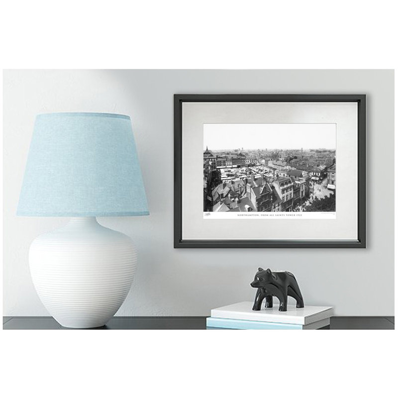 Northampton, From All Saints Tower 1922 - Single Picture Frame Print, 45cm H x 60cm W x 2.3cm D