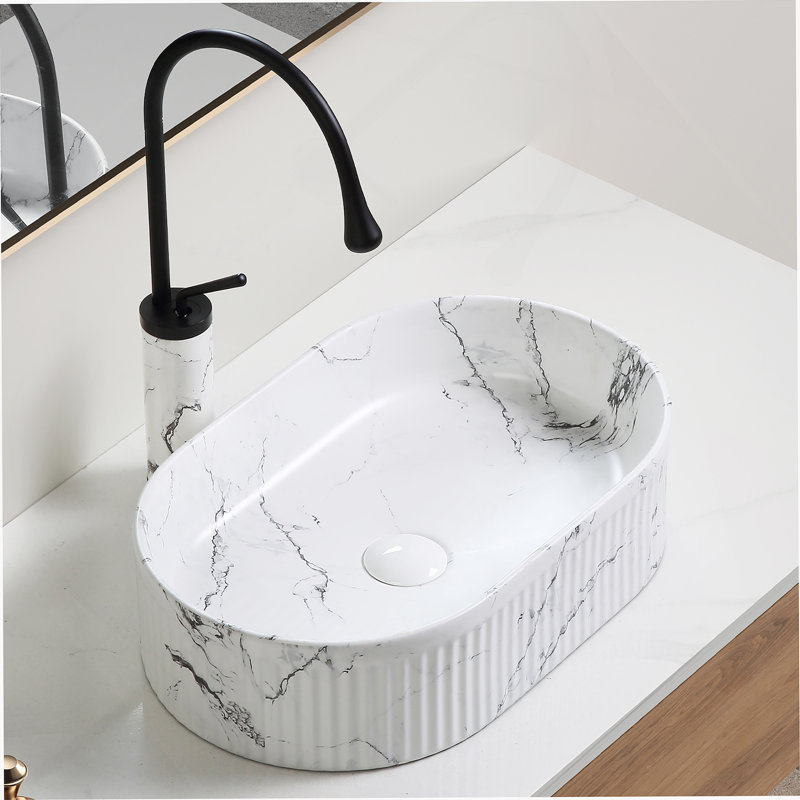Oval Vessel Sink, Bathroom Vessel Sink